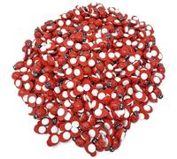 500pcs Mini 9x12mm Self Adhesive Wooden Ladybird Ladybugs Craft Card Wood Toppers
