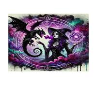 500pcs Mini Puzzle For Adults Dragon Witch Magic Challenging