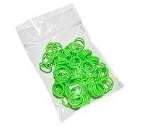 500Pcs Mixed Color Bird Foot Rings,9mm/12mm Pigeon Chicken Identification Leg Rings,for Quails Doves Poultry Classification Marking Foot Bands(Green,12mm)
