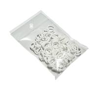 500Pcs Mixed Color Bird Foot Rings,9mm/12mm Pigeon Chicken Identification Leg Rings,for Quails Doves Poultry Classification Marking Foot Bands(WHITE,12mm)