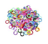 500Pcs Mixed Color Bird Foot Rings,9mm/12mm Pigeon Chicken Identification Leg Rings,for Quails Doves Poultry Classification Marking Foot Bands(Multicolored,12mm)