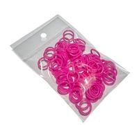500Pcs Mixed Color Bird Foot Rings,9mm/12mm Pigeon Chicken Identification Leg Rings,for Quails Doves Poultry Classification Marking Foot Bands(Scarlet,9mm)