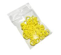 500Pcs Mixed Color Bird Foot Rings,9mm/12mm Pigeon Chicken Identification Leg Rings,for Quails Doves Poultry Classification Marking Foot Bands(YELLOW,9mm)