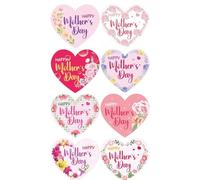 500Pcs Mother's Day Dealing Sticker 1Inch Flower Seal Sticker Wrapping Label for Envelope Card Mother's Day Card Removable