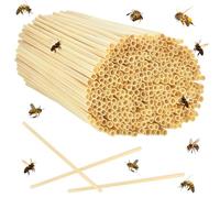 500PCS Nesting Tubes, 14.5cm Length Diameter 3-5mm for Wild Bees, Natural Wheat Straw, Filling Material for Hotel Insects, Insect House, Bee House