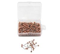 500Pcs Novelty Cute Push Pin World Travel Map Pinboard Round Head Thumb Map Tacks Push Pins Small Size Rose Gold School Office Supplies
