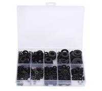 500Pcs Nylon Washers Black Gaskets Set Industrial