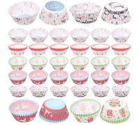 500pcs Paper Cupcake Liners Christmas Printed for Muffins and Cakes