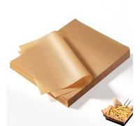 500PCS Parchment Paper, 8 x 12 Inch Greaseproof Baking Paper Sheets Non-Stick Grease Proof Papers Unbleached for Cooking Rosating Grilling Air Fryer