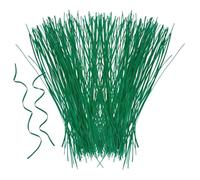 500pcs Plant Fixing Cable Tie Garden Green Plastic Iron Twist Ties