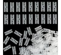 500Pcs Plastic Balloon Mouth Clamp Clips Ties for Quickly Knotting and Sealing Balloons, H Shape Bulk Balloon Tying Clips Tool for Wedding Party Christmas Birthday Decoration