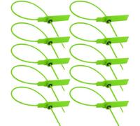 500Pcs Plastic Security Seals Green Suitcase Tag Ties Truck Seals Tamper-Proof Self-Locking Tags for Transport Storage Lagguage (Green)