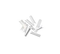 500Pcs Pre Pinched C Curve HALF COVER False Nail Tips Straight Square French Tip