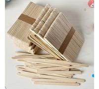 500PCS Professional Wax Sticks, Wooden Hair Removal Applicators, Natural, 5.9 Inch, 2 Sizes for Body and Precise Areas