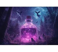 500pcs Purple Potion Puzzles for Adults, Impossible Hard Difficult Challenging Jigsaw