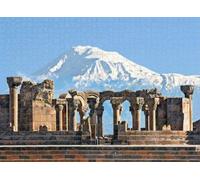 500pcs Puzzle for Adults Jigsaw Puzzles Hard Challenging Difficult Family Cool Large Remains Temple and Mount Ararat Armenia Puzzles for Adults