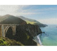 500pcs Puzzle for Adults Jigsaw Puzzles Hard Challenging Difficult Family Cool Large View car Cr ridge at Scenic Coastline Big Sur California Puzzles for Adults