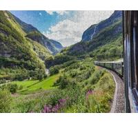 500pcs Puzzles for Adults View from Train Impossible Hard Difficult Challenging Puzzles for Adults and Family Challenging Family Activity