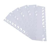 500pcs PVC Pegboard and Slatwall Hook Tabs Adhesive Hanging Tabs Round Hole Self-Adhesive Hang Tag (J Hook)