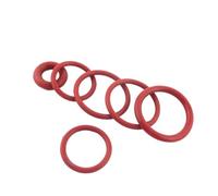 500pcs Red Silicon Rubber 1.5mm Thickness o type Seals Gasket Washer 9.5/10/11/12/13/14/15/16/17/18mm OD O-ring Sealing(9.5x6.5x1.5mm)