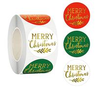 500Pcs/Roll for Creative Coated Paper Package Decorative Christmas Wrapping Label Sticker Supp