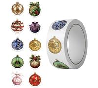 500Pcs/Roll Holiday Bells Stickers Durability PVC Cartoon Patterns Tablet Phone Notebook Decorative Labels Christmas Decal Stickers