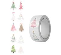 500Pcs/Roll Holiday Tree Stickers Durability PVC Cartoon Patterns Tablet Phone Notebook Decorative Labels Christmas Decal Stickers