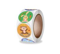 500PCS Round Animal Reward Stickers for Classroom Office School Gift