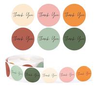 500pcs Round Thank You Stickers INS Style Sealing Labels Multi - Colors Optional