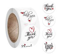 500pcs Round Thank You Stickers Package Seal Labels Wedding Party Scrapbooking Clear Stamps Animals