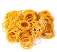 500pcs Rubber Bands Elastic Bands File Folder Elastic Rubber Bands Stationary Thick Strong Elastic Stretchable Bands for School Home Office Supplies Industrial Crafts DIY 38 Size Yellow