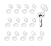 500PCS Screw Caps White Plastic Snap Screw Covers Sturdy Hinged Screw Cover Caps for M3 M4 Screws Suitable in Homes Offices Courtyards and Other Places