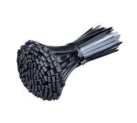 500Pcs Self Locking Nylon Cable Ties Plastic Cord Tie Heavy Duty Cables Fastening Rings Loop Hardware Organizer Wire Straps - Easy Installation(Black,4x250mm)