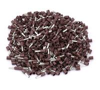 500PCS/Set E2508 Tube Type Insulated Wire End Terminal,Cold Pressed Terminal Tubes,Insulated Electrical Wire Terminals for Home,Factory, Workshop,Garage(Brown)