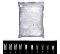 500Pcs/set Hollow Nail Tips Full Cover Fake Artificial Press on Long Almond False Extension False Nails Smooth Artificial Nails High-impact Strength Nails