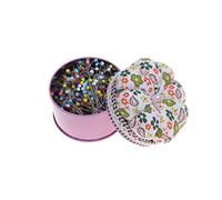 500Pcs Sewing Pins Straight Quilting Pins Glass Ball Head Pins with Cushion Box Head Dressmaking Quilting Pins for Dressmaker Jewelry Craft Decoration Sewing