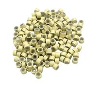 500pcs Small Hair Extension Beads Silicone Lined Aluminum Rings Secure Attachment in Various Color Extension Tools