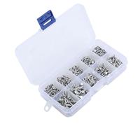 500pcs Solid Aluminum Flat Head Rivets, High Strength &, 3mm to 18mm Length, for DIY Projects, Metalworking & Automotive Repair