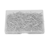 500pcs Stainless Steel T Pins 27mm/1.06in Wig T Pins T Shaped Needles with Plastic Box for Sewing Modelling