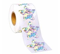 500Pcs Star Shaped Sticker Adhesive Wrapping Labels Five Pointed Star for Photo Album Laptop Planner Party Decorative