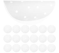500pcs Steamer Liner Perforated Silicone Oil Paper for Dumplings | White Solvent-free Sheet, Shape Protection and Oil Absorption, Home Cooks, Bakers, Restaurant Steam Cooking