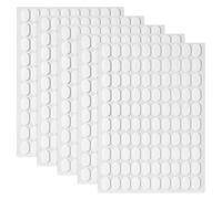 500Pcs Sticky Dots Double Sided, Museum Gel, Clear Museum Exhibit Gel No Trace Strong Adhesive, Mounting Putty Waterproof, Poster Putty No Trace Stickers for Museum Wall Wood Plastic(8x13mm)