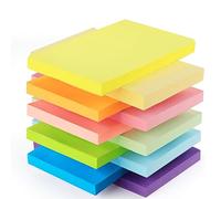 500Pcs Sticky Notes, 100mm x 150mm 10 Colors Post It Notes, Post It Notes Pack, Sticky Notes Set for Notebook Office School Home, 50 Sheets/Pad