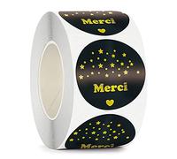 500pcs Thank You Stickers Bronzing ThanksSeal Labels for Small Business Owners Sellers Baking Packaging Stationery Decor Thank You Stickers