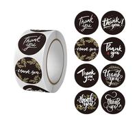 500PCS Thank You Stickers Small Business Made with Love Stickers Round Baking Kraft Sticker Stickers Self-Adhesive Label Home Made Labels for Gift Bags Christmas for Birthdays Weddings (Type3)