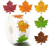 500pcs Thanksgiving Stickers 3.8cm,Thanksgiving Stickers Roll Fall Self Adhesive Sticker for Card Making Sealing Envelopes Wrapping Presents Birthday Wedding Thankgiving Day Sticker Decoration