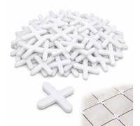 500PCS Tile Spacers, 5mm Plastic Cross Shaped Gasket, Spacers Tiling Tools for Ceramic Porcelain Installation, Adjustable Wall Floor Tiles Plastic Cross Spacers for DIY Renovation, Bathroom Kitchen P