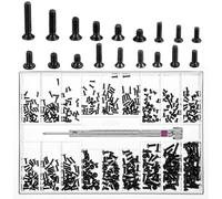 500Pcs Tiny Screws for Electronics, Mini Micro Small Phillips Pan Head Machine Eyeglass Watch Screws Assorted for Electronic Repair, Laptop Computer, Plated Carbon Steel, M1.2/M1.4/M2