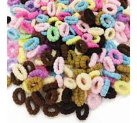 500pcs Toddler Mini Hair Bands, ZODKSNO 2cm Mixed Colors Baby Hair Ties Elastic Ponytail Holders for Toddlers Girls Kids (Style B)
