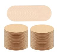500PCS Unbleached Coffee Filters Papers Compatible with Aeropress, 64mm/2.5" Natural Replacement Round Coffee Filters Papers Filters Brown Paper Filter Compatible with Espresso Coffee Makers